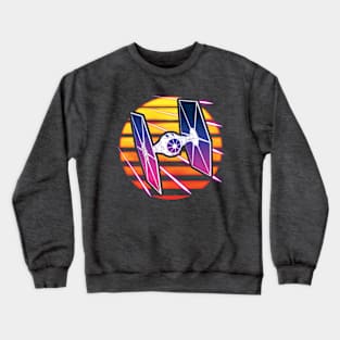 Synthwave TIE Fighter Crewneck Sweatshirt